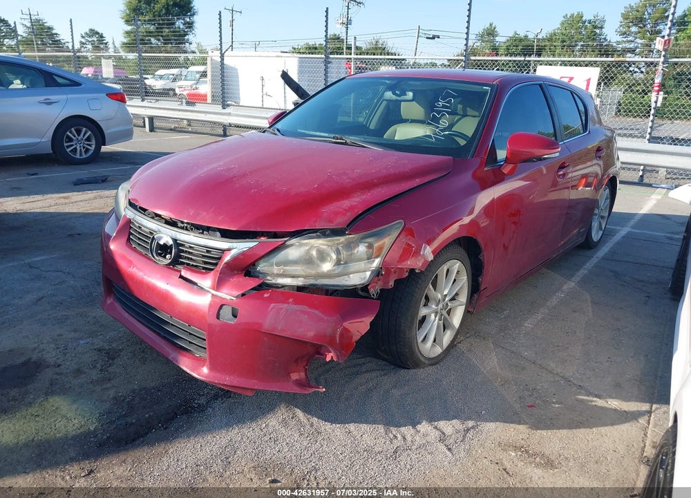 2011 LEXUS CT200H VIN: JTHKD5BH1B2032281