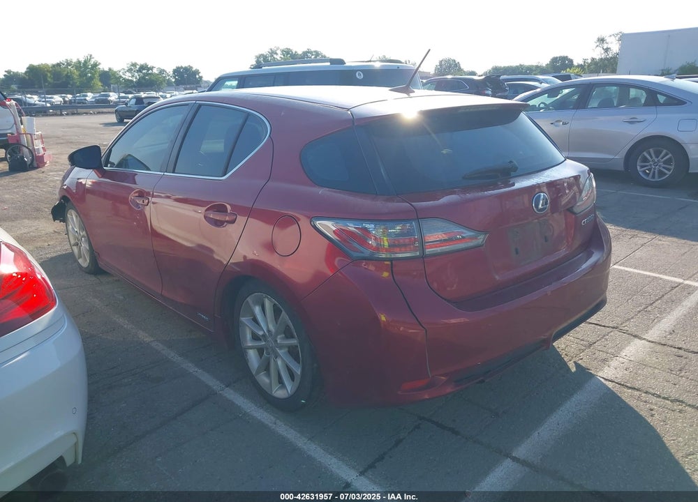 2011 LEXUS CT200H VIN: JTHKD5BH1B2032281