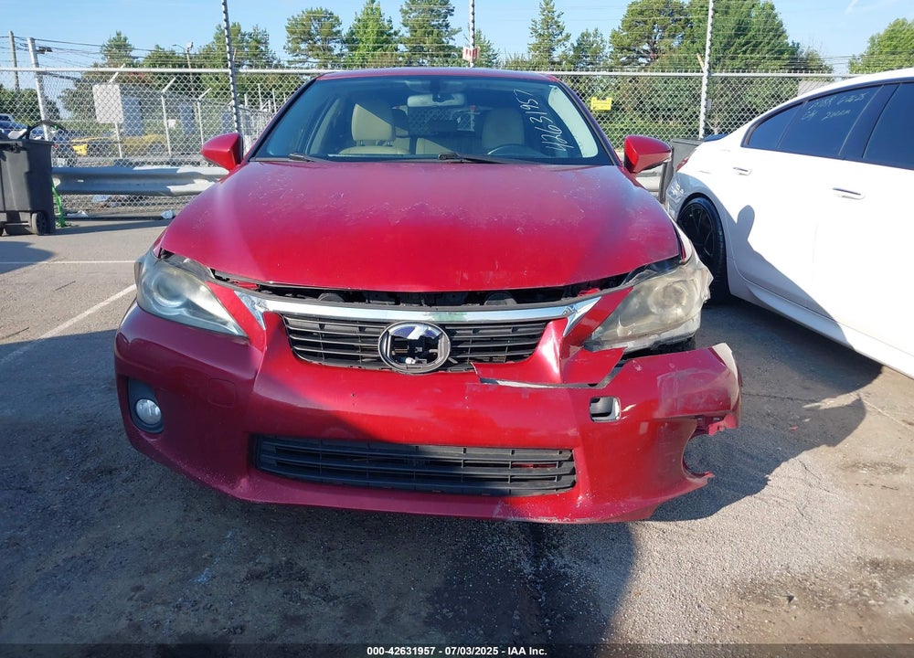 2011 LEXUS CT200H VIN: JTHKD5BH1B2032281