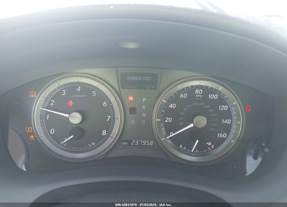 2007 LEXUS ES 350 VIN: JTHBJ46G972105215