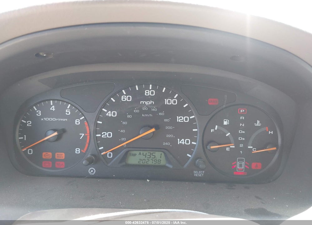 1998 HONDA ACCORD EX VIN: 1HGCG5650WA206061
