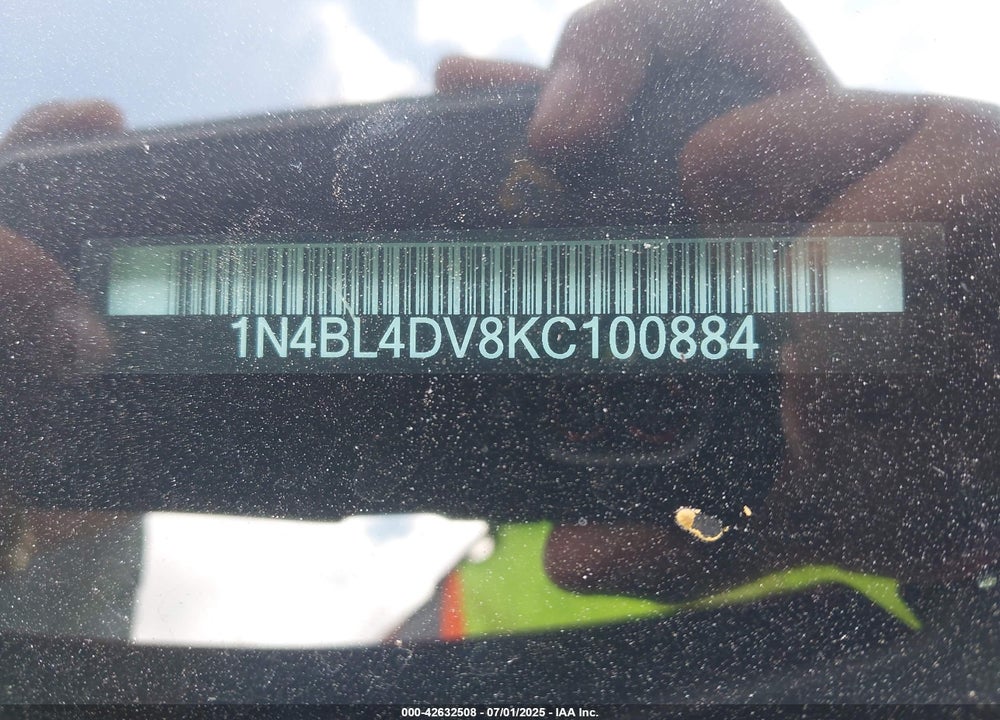 2019 NISSAN ALTIMA VIN: 1N4BL4DV8KC100884