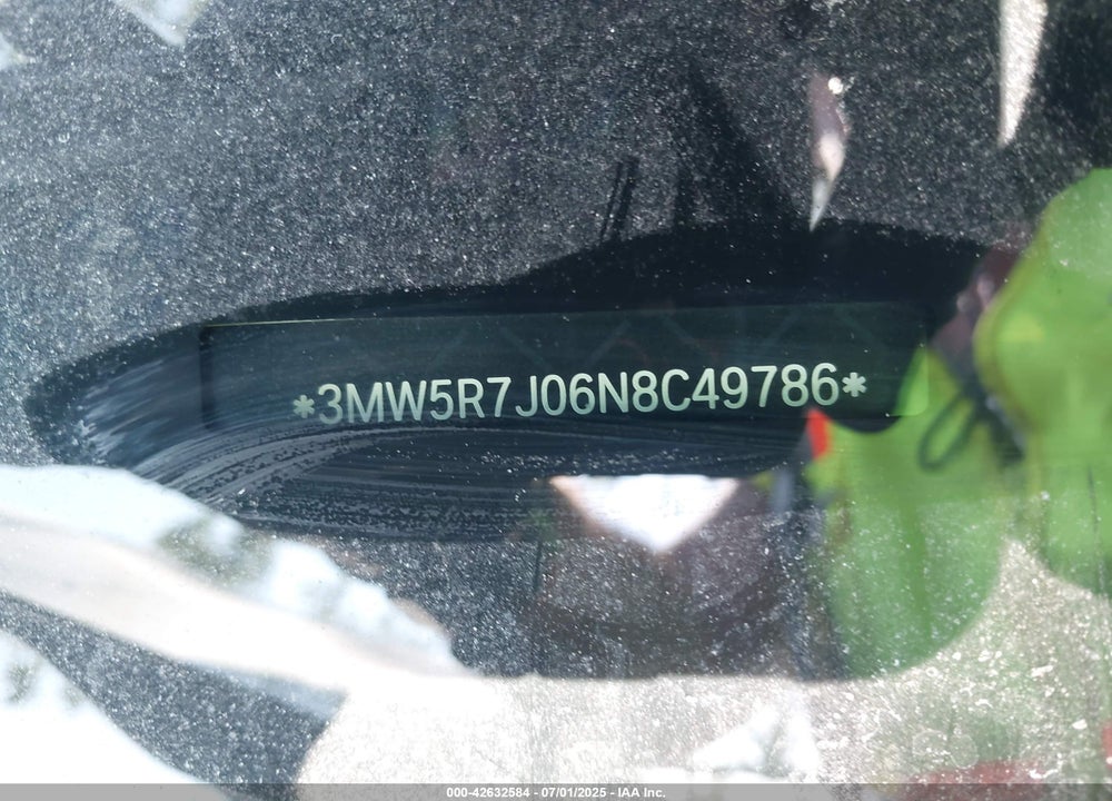2022 BMW 3 SERIES VIN: 3MW5R7J06N8C49786