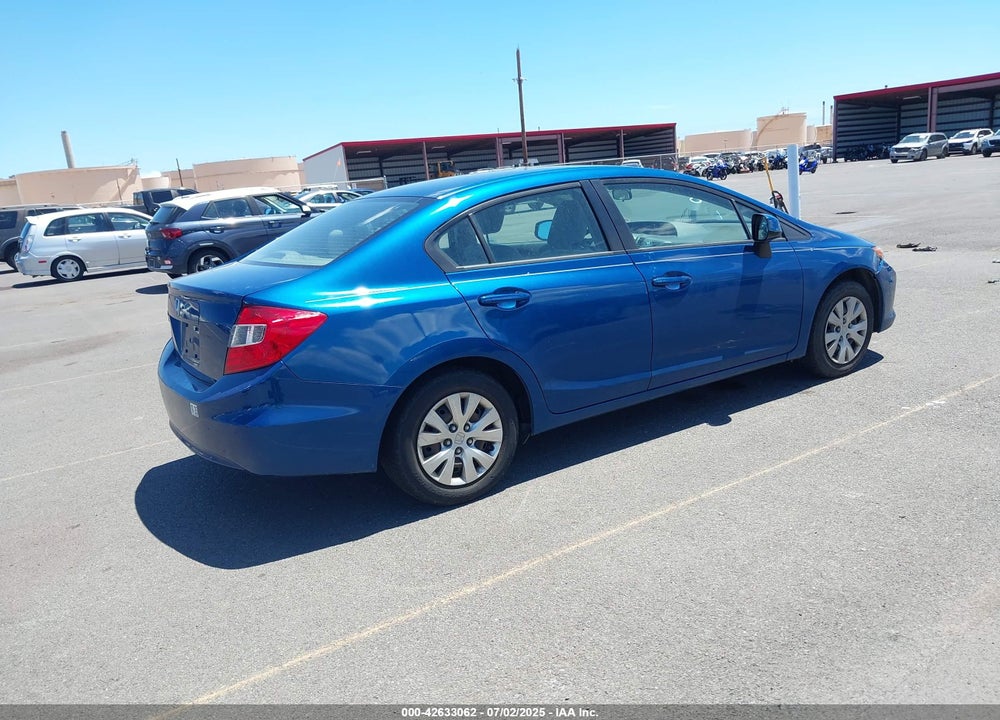 2012 HONDA CIVIC VIN: 2HGFB2F52CH570196