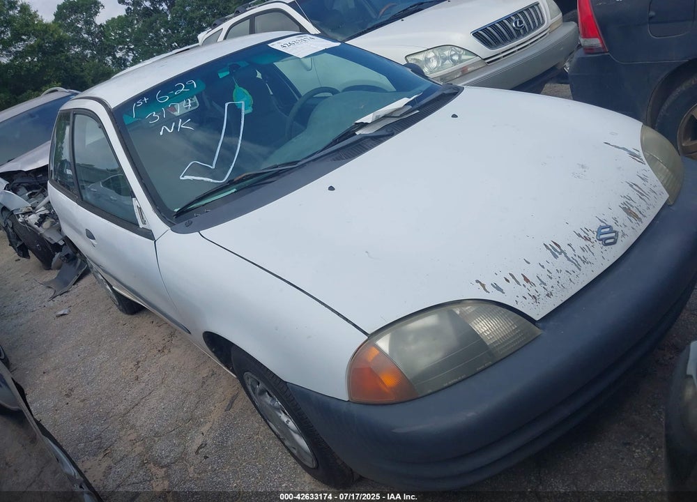 1999 SUZUKI SWIFT VIN: 2S2AB21H6X6600642