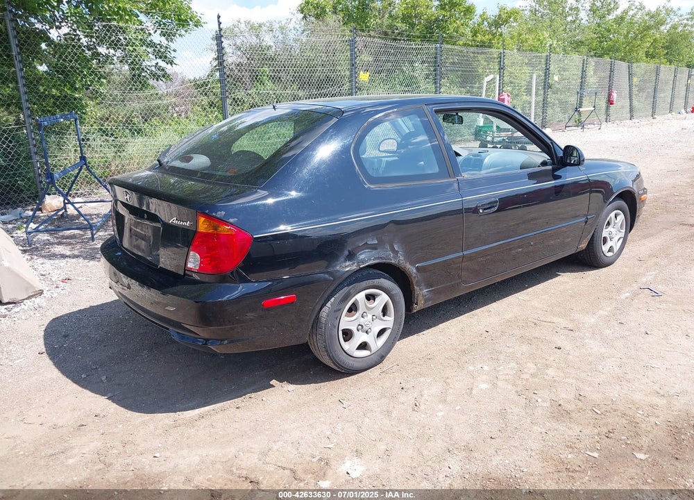 2005 HYUNDAI ACCENT GLS/GT VIN: KMHCG35C45U344987