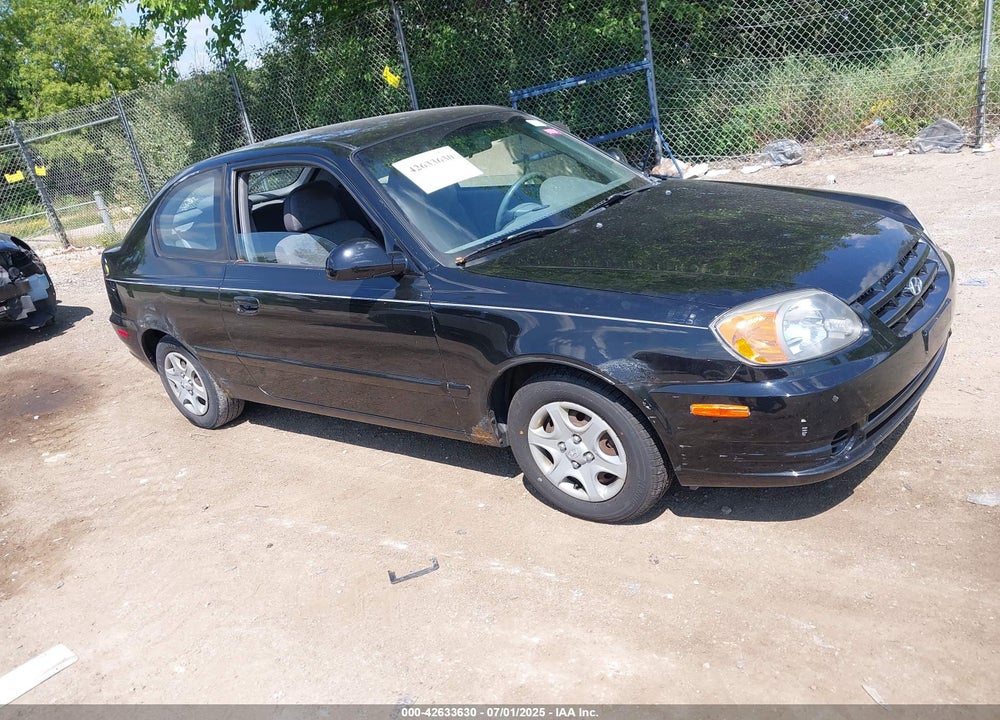 2005 HYUNDAI ACCENT GLS/GT VIN: KMHCG35C45U344987
