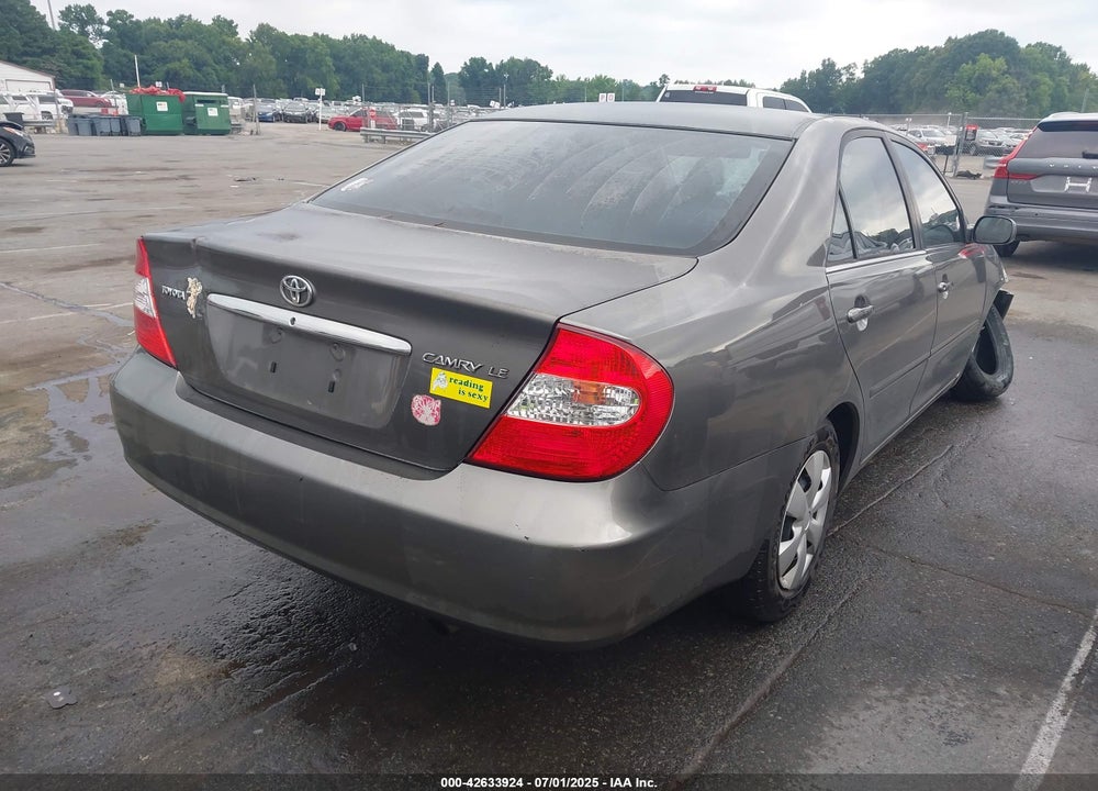 2004 TOYOTA CAMRY VIN: 4T1BE32K44U853232