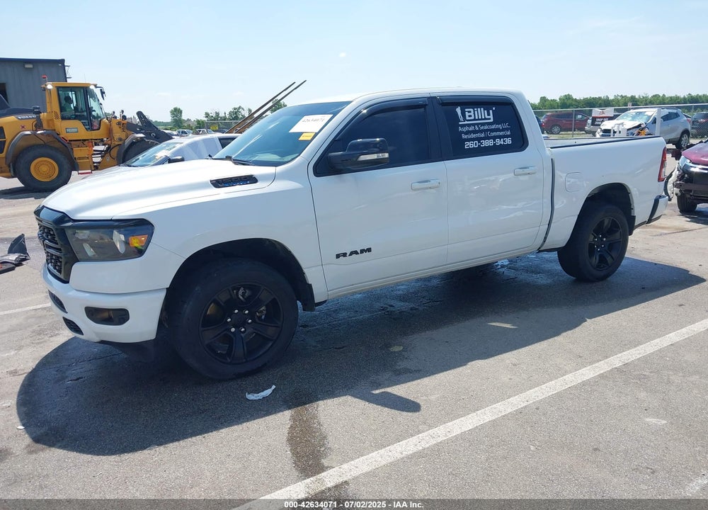 2022 RAM 1500 BIG HORN 4X4 5'7 BOX VIN: 1C6RRFFG2NN327604