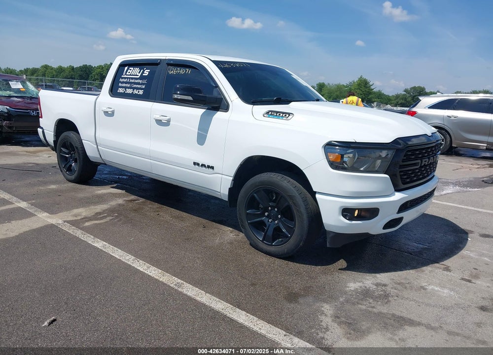 2022 RAM 1500 BIG HORN 4X4 5'7 BOX VIN: 1C6RRFFG2NN327604