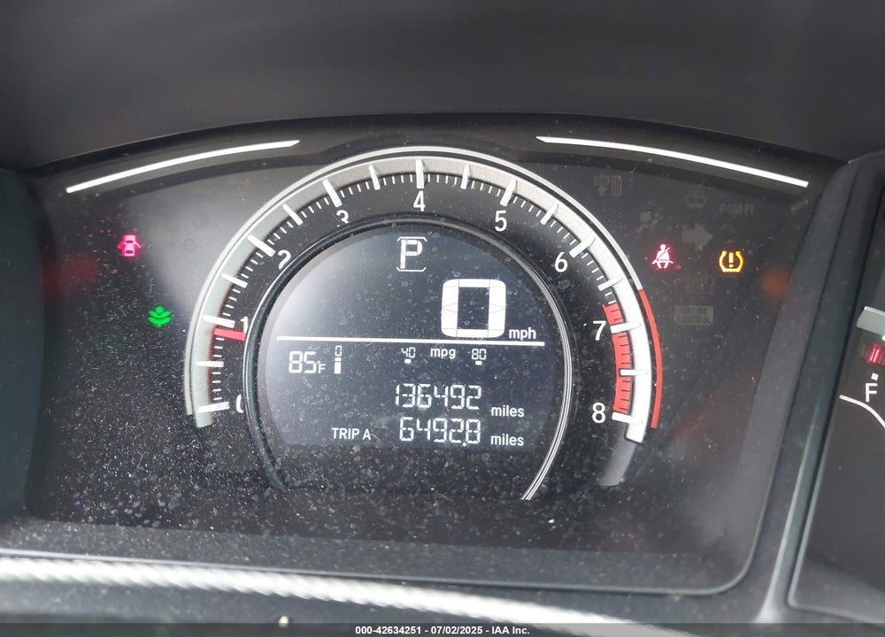 2017 HONDA CIVIC VIN: 19XFC2F52HE059618