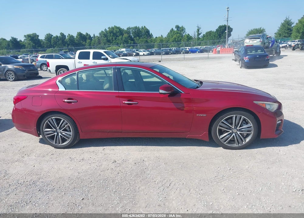 2014 INFINITI Q50 HYBRID SPORT VIN: JN1AV7AR3EM701694