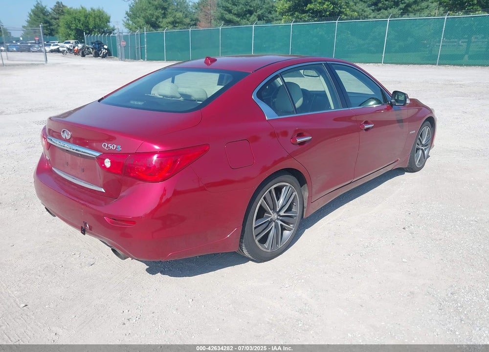 2014 INFINITI Q50 HYBRID SPORT VIN: JN1AV7AR3EM701694