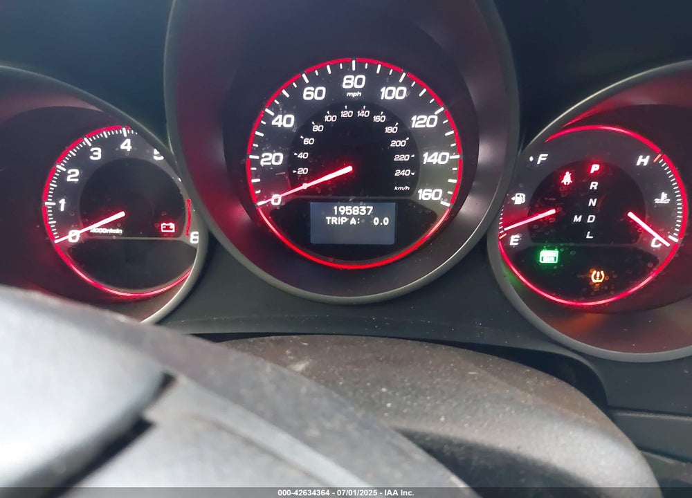 2007 ACURA TL TYPE S VIN: 19UUA76577A014851