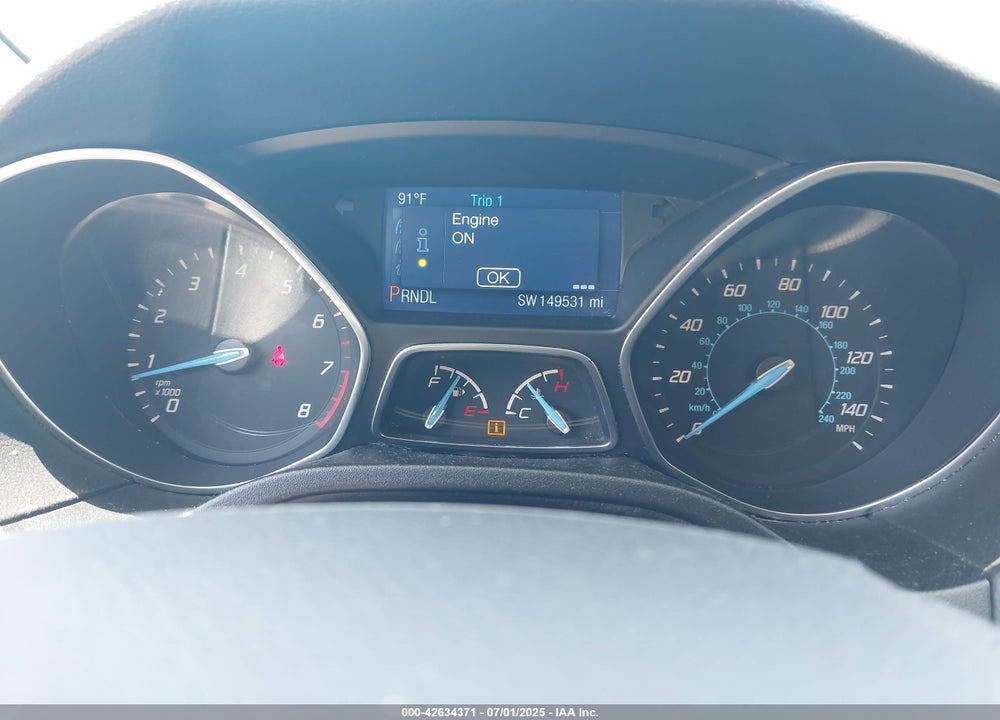 2014 FORD FOCUS VIN: 1FADP3K23EL450749