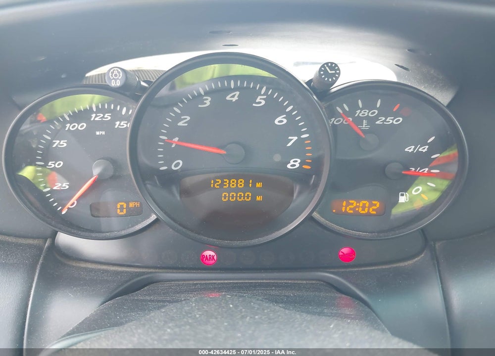 2001 PORSCHE BOXSTER VIN: WP0CA29801U622574