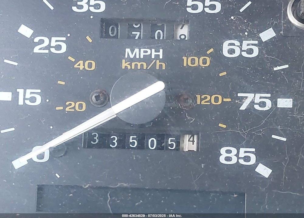 1992 FORD EXPLORER VIN: 1FMDU34X9NUD68865