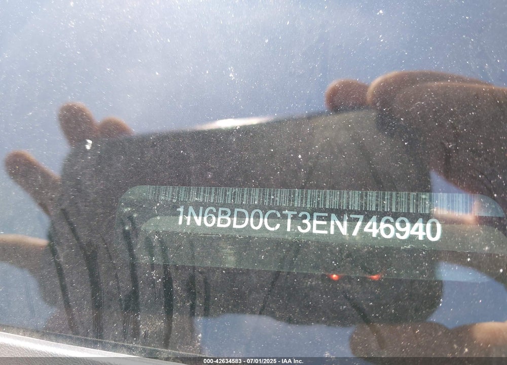 2014 NISSAN FRONTIER VIN: 1N6BD0CT3EN746940