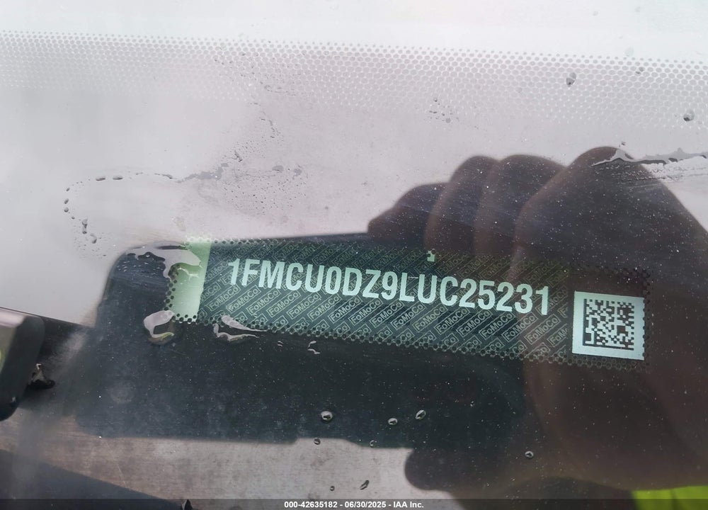 2020 FORD ESCAPE TITANIUM HYBRID VIN: 1FMCU0DZ9LUC25231
