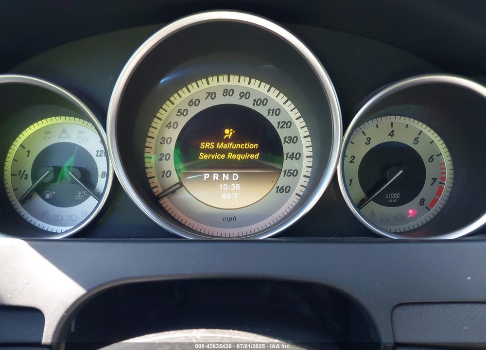 2012 MERCEDES-BENZ C CLASS VIN: WDDGF8BBXCF913589