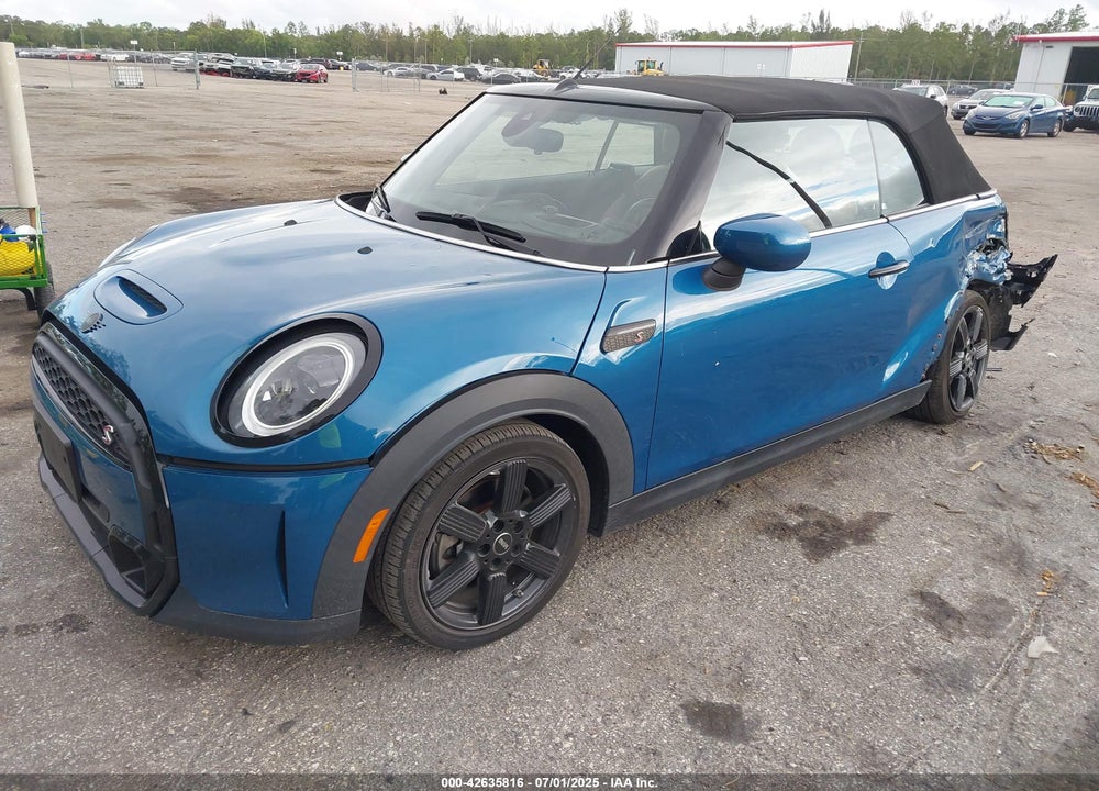 2022 MINI CONVERTIBLE VIN: WMW43DL06N3P19784