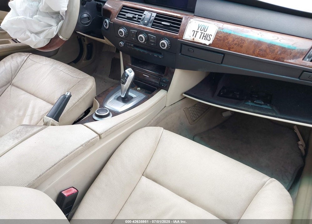 2008 BMW 5 SERIES VIN: WBANV13588BZ48311