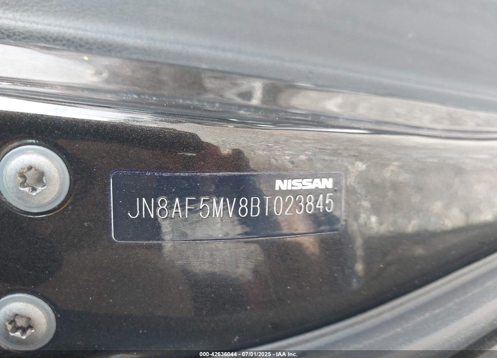 2011 NISSAN JUKE VIN: JN8AF5MV8BT023845