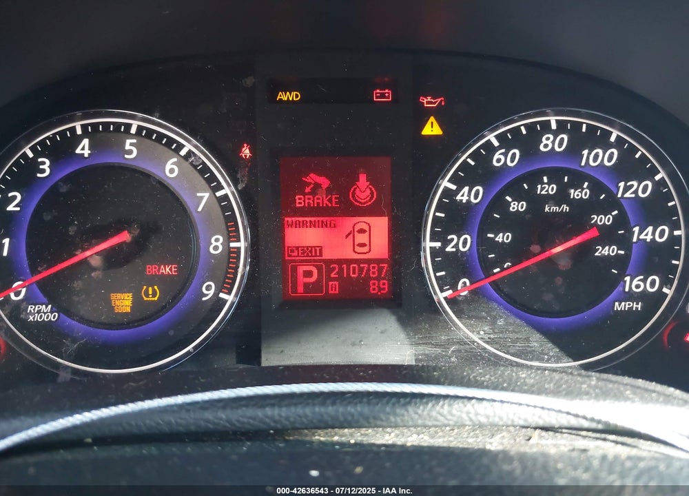 2007 INFINITI G35X VIN: JNKBV61F27M800106