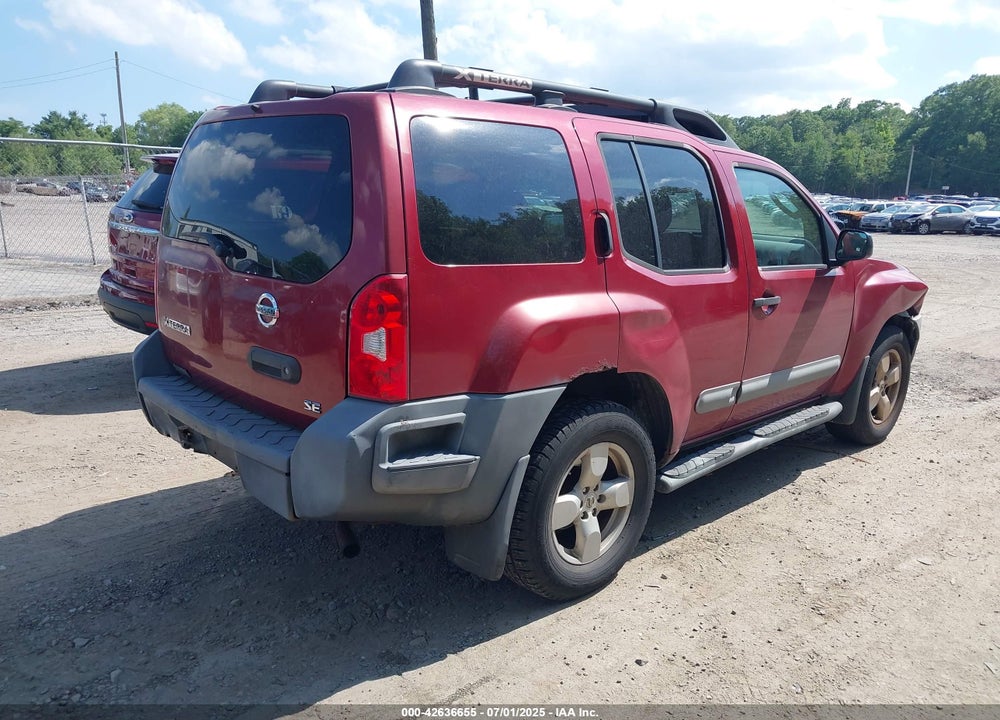 2005 NISSAN XTERRA SE VIN: 5N1AN08W85C657516