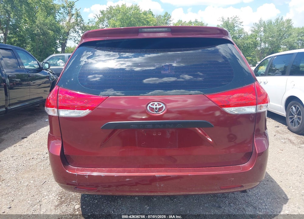 2011 TOYOTA SIENNA BASE V6 VIN: 5TDZK3DC0BS031952