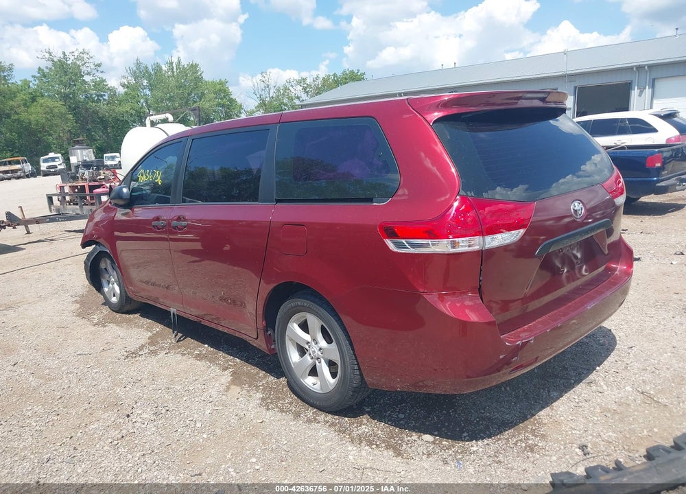 2011 TOYOTA SIENNA BASE V6 VIN: 5TDZK3DC0BS031952