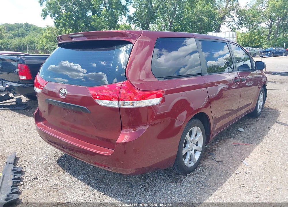 2011 TOYOTA SIENNA BASE V6 VIN: 5TDZK3DC0BS031952