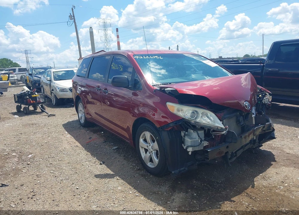2011 TOYOTA SIENNA BASE V6 VIN: 5TDZK3DC0BS031952
