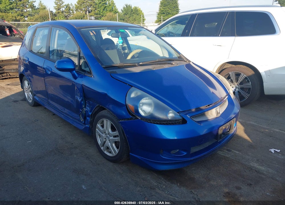 2007 HONDA FIT SPORT VIN: JHMGD38677S019493