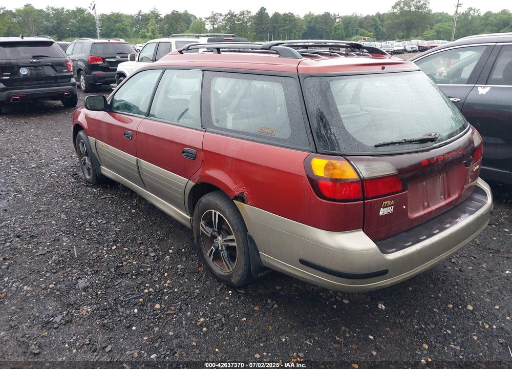 2002 SUBARU OUTBACK VIN: 4S3BH665126300587