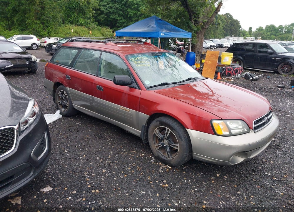 2002 SUBARU OUTBACK VIN: 4S3BH665126300587
