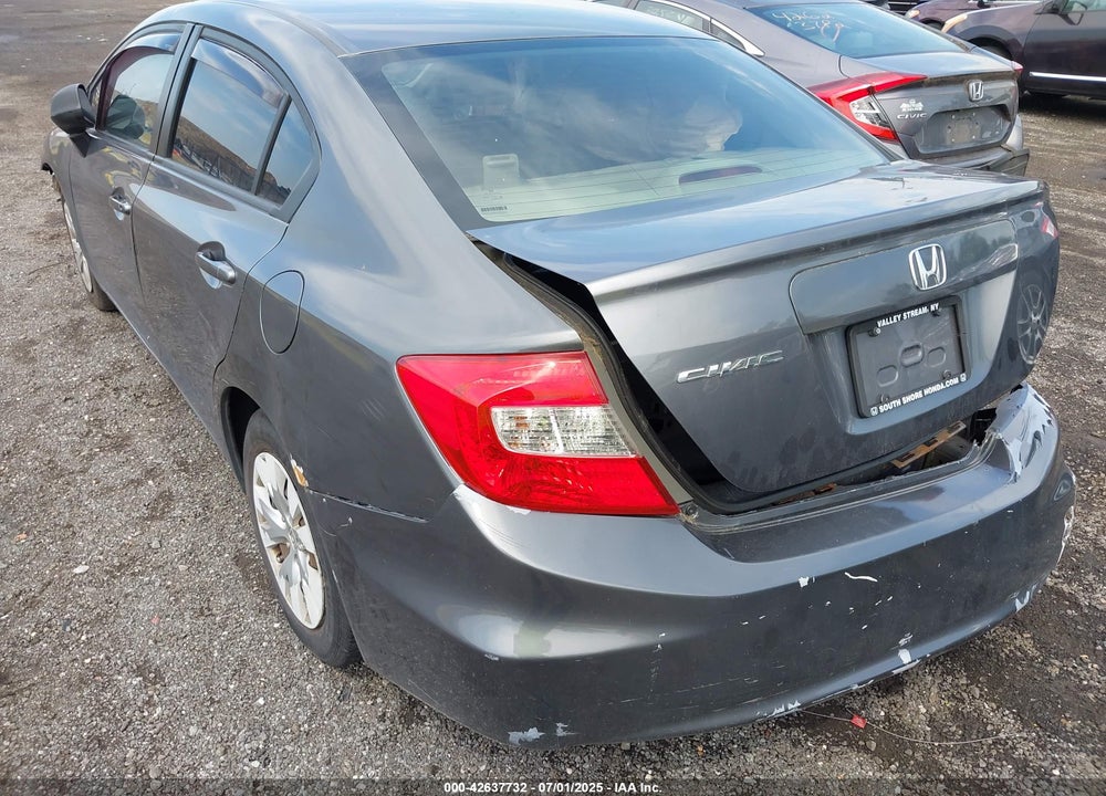 2012 HONDA CIVIC VIN: 19XFB2F56CE326626