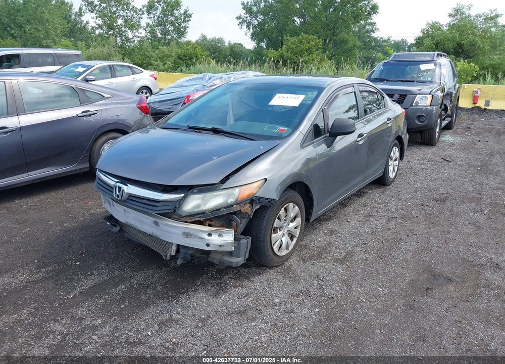 2012 HONDA CIVIC VIN: 19XFB2F56CE326626