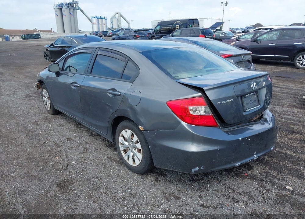 2012 HONDA CIVIC VIN: 19XFB2F56CE326626