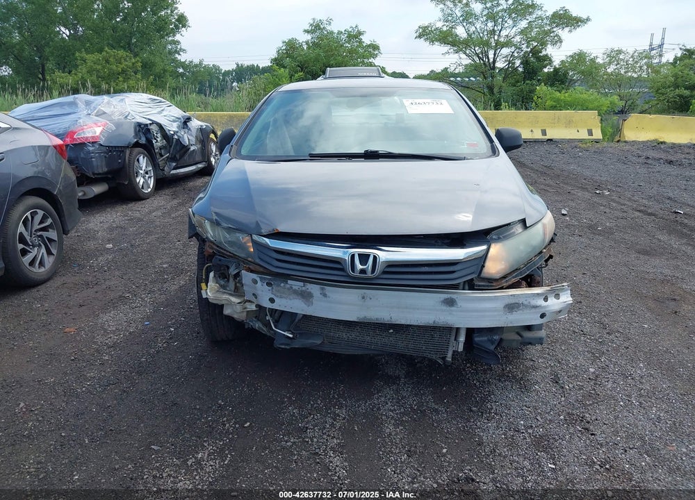 2012 HONDA CIVIC VIN: 19XFB2F56CE326626