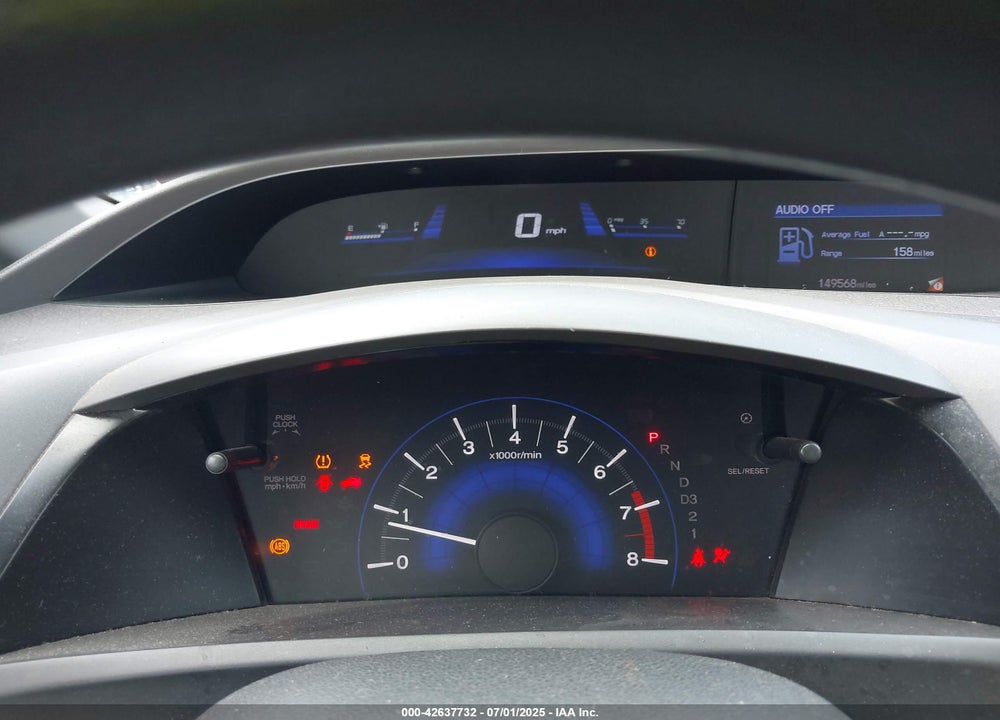 2012 HONDA CIVIC VIN: 19XFB2F56CE326626