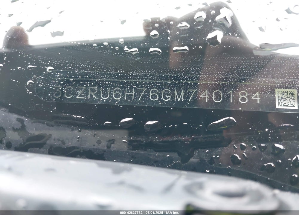 2016 HONDA HR-V VIN: 3CZRU6H76GM740184