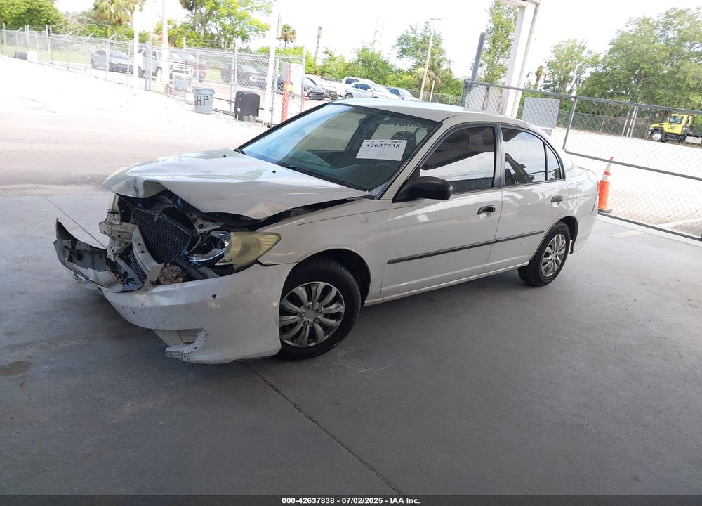 2004 HONDA CIVIC VP VIN: 1HGES16324L007061