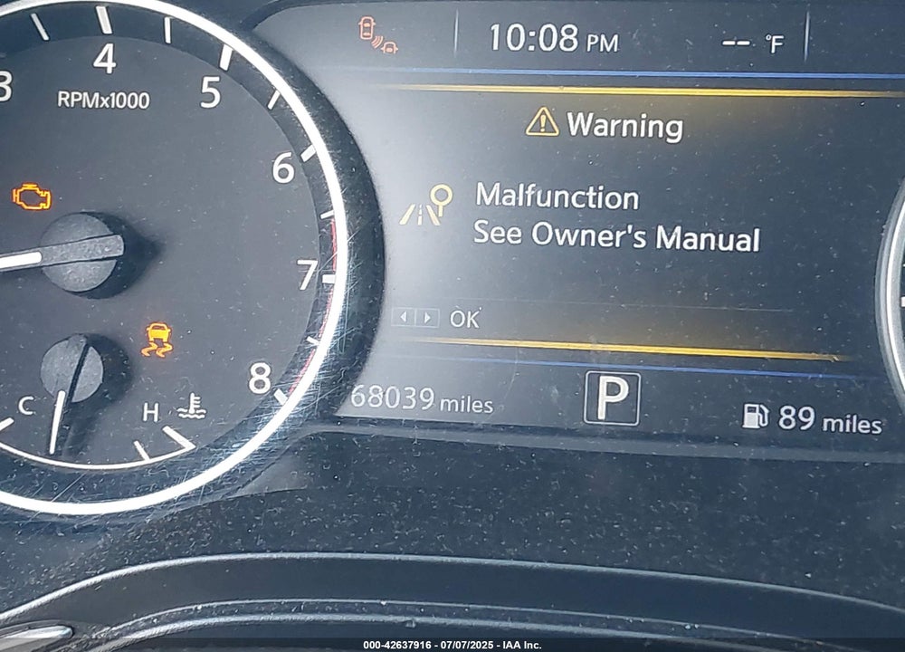 2019 NISSAN MAXIMA VIN: 1N4AA6AVXKC365467