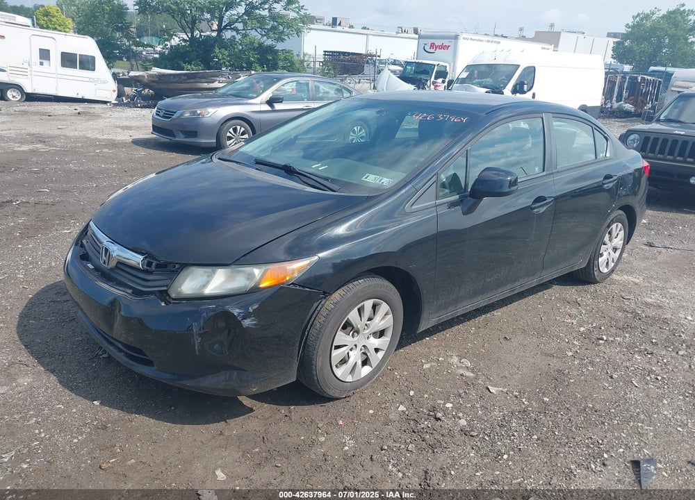 2012 HONDA CIVIC VIN: 19XFB2F58CE010614