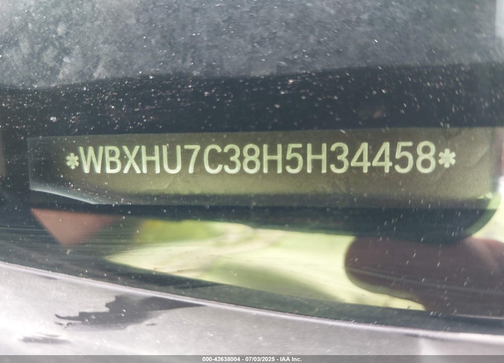 2017 BMW X1 VIN: WBXHU7C38H5H34458
