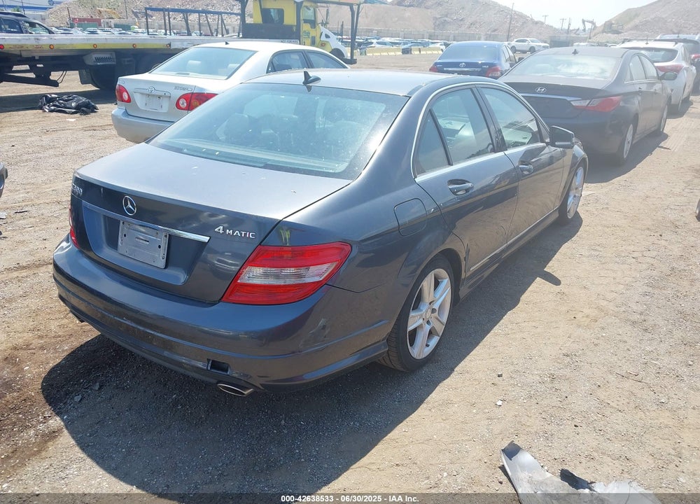 2011 MERCEDES-BENZ C CLASS VIN: WDDGF8BBXBF643455