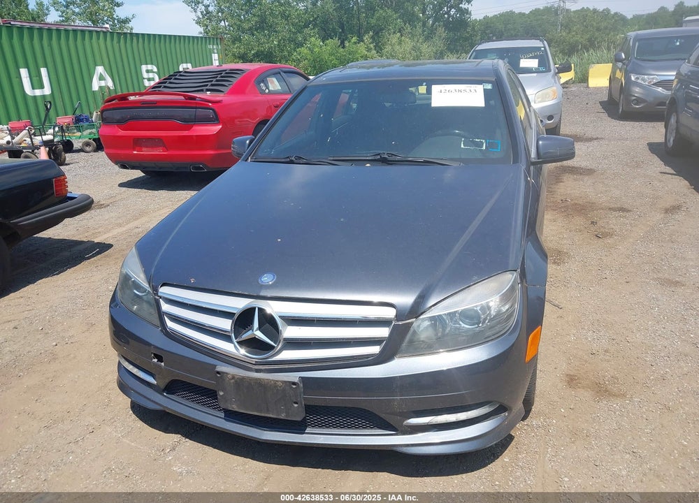 2011 MERCEDES-BENZ C CLASS VIN: WDDGF8BBXBF643455