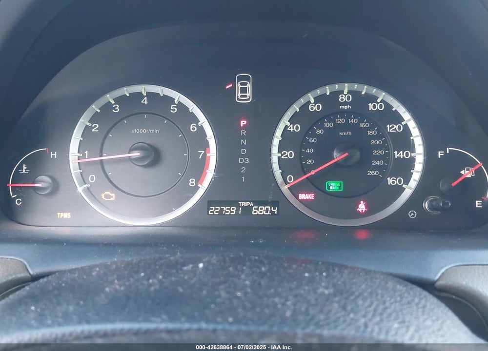 2008 HONDA ACCORD VIN: 1HGCP36878A067788