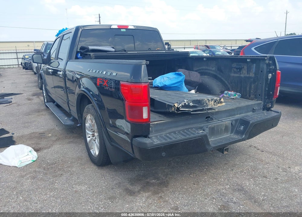 2019 FORD F-150 PLATINUM VIN: 1FTFW1E46KFB72012